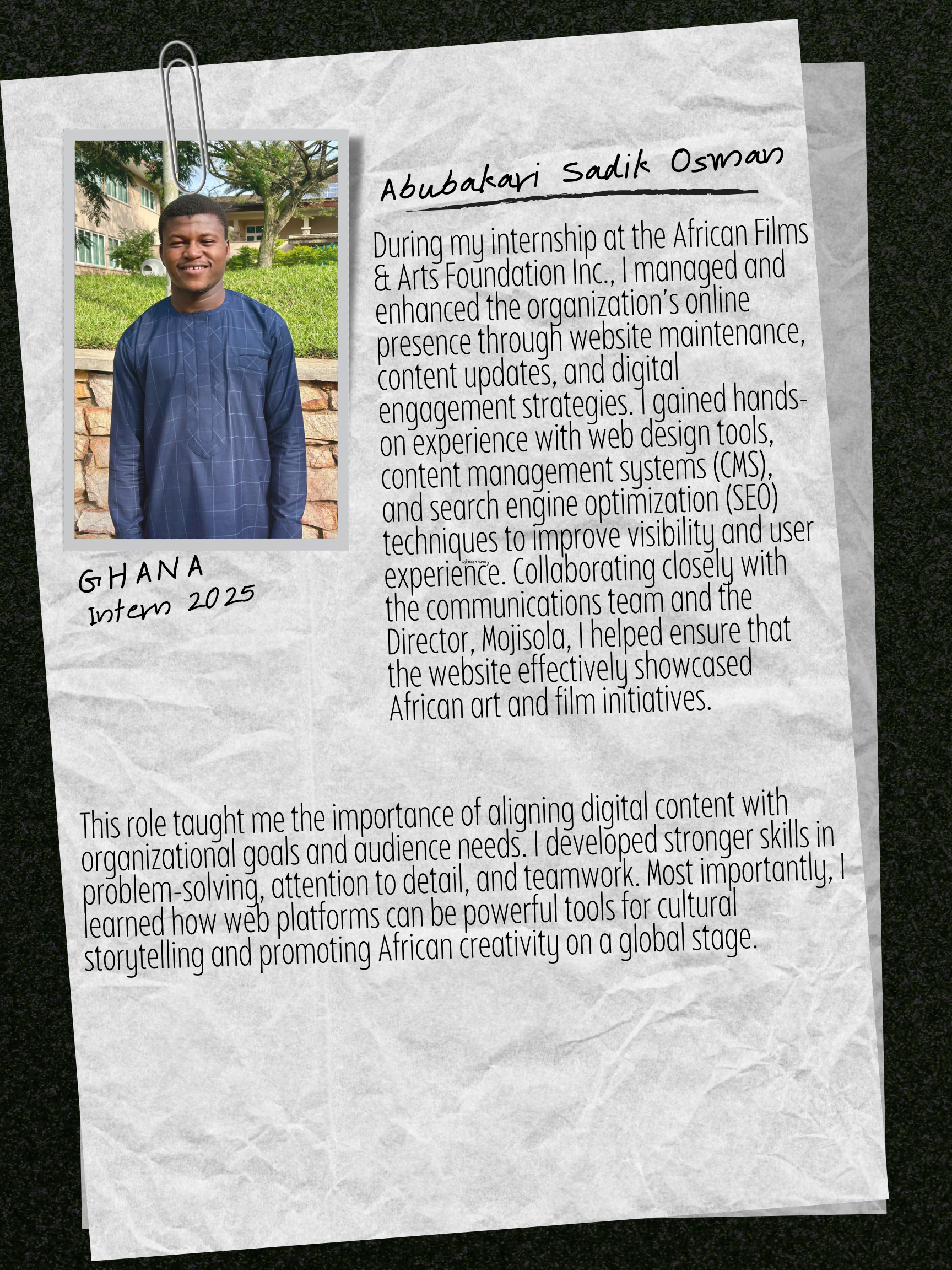 Abubakari Sadik Osman